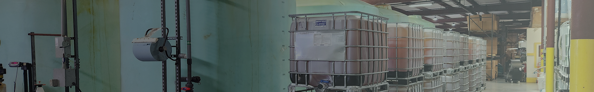 a warehouse filled with lots of containers including one that says ' a ' on it