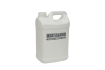 a white plastic bottle with a handle on a black background .