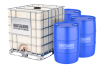 three blue barrels with the word heartland on them