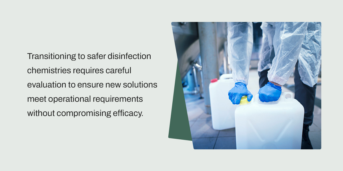 Critical Selection Criteria for Next-Generation Commercial Disinfectants