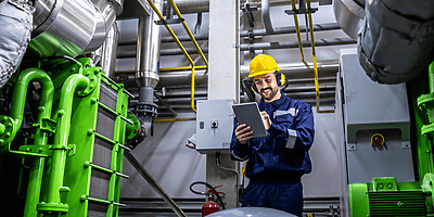 Worker reducing environmental impact